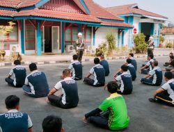 Dishub Gandeng Subdenpom Metro selaku Instruktur Senam Lalu Lintas