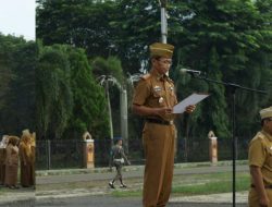 Sekda Lamtim Pimpin Upacara Hari Otonomi Daerah