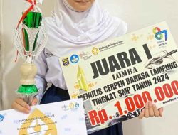 Sajikan Cerpen Bahasa Lampung, Siswi SMPN 1 Kota Metro Raih Prestasi Gemilang