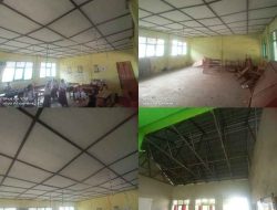 Miris dan Membahayakan Murid, Plafon Ruang Kelas SDN 1 Banjarrejo Lampung Timur Hampir Runtuh