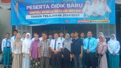 Mewakili Kota Metro dan Provinsi Lampung ke-Tingkat Nasional, SMP Muhammadiyah Ahmad Dahlan Metro Lepas Dua Orang Murid Ikuti OSN Cabang Matematika