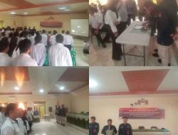 126 Anggota KPPS dari 18 PPS Kelurahan Iringmulyo Metro Timur Resmi Dilantik