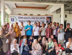 Poin Utama Bidang Pertanian, Anggota Komisi II DPRD Metro Efril Hadi M. Kes melaksanakan Reses