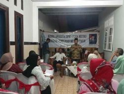 Wasis Riyadi mengadakan Reses Masa Sidang Ke-2 di Kecamatan Metro Timur