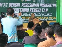 Bupati Lamtim Resmikan Program Poskestren Di PP Riyadhotul Ulum Batanghari