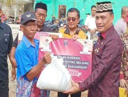 Pemkot Metro Salurkan Bantuan ke Korban Puting Beliung di Metro Utara 