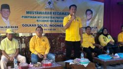 Darlian Pone Buka Muscam PK Partai Golkar Kecamatan Kasui, Dilanjutkan Gerakan Lampung Menanam