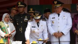 Bupati Memimpin Langsung Upacara Peringatan Hari Ulang Tahun (HUT) ke-27 Kabupaten Lampung Timur